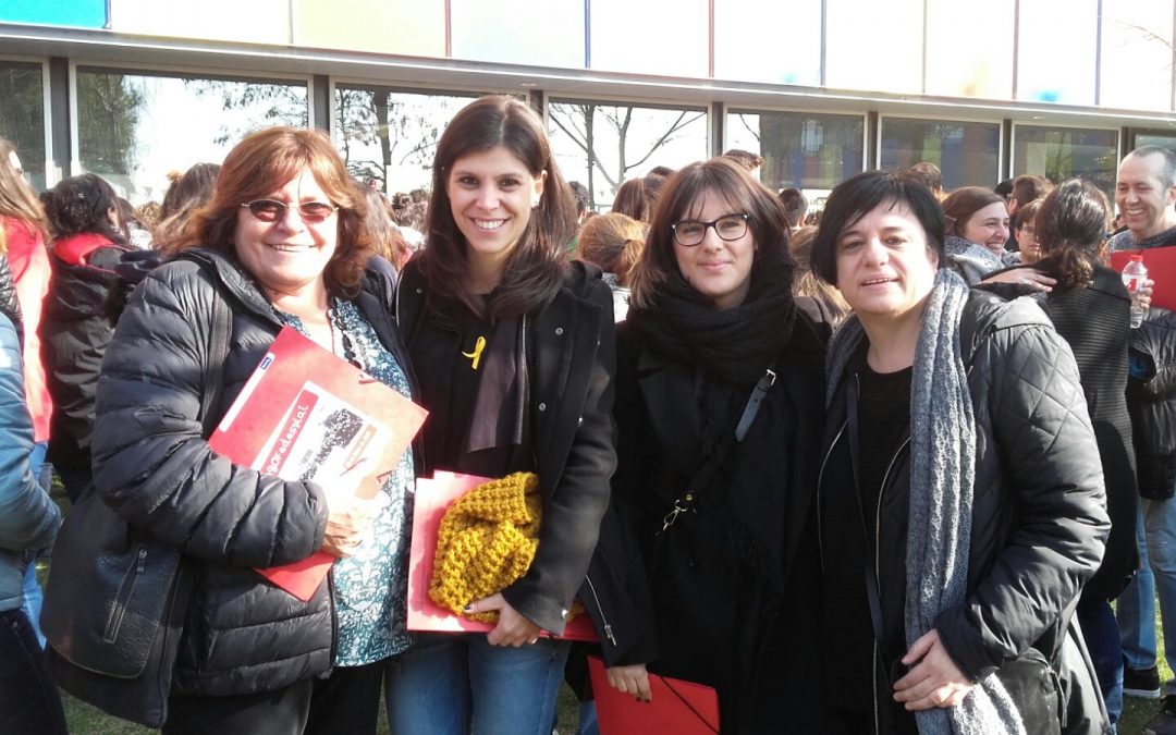 La presidenta de La Liga presente en la asamblea de los esplais en Centre Esplai