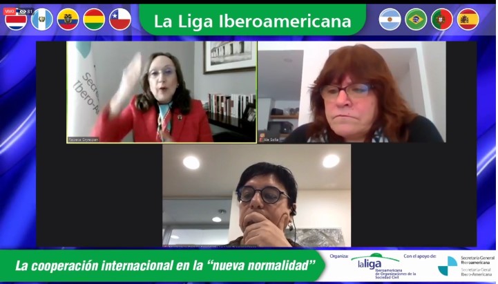 PRIMER WEBINAR DE LA LIGA: «Nuevos espacios de cooperación, rescatar el multilateralismo, la ética de los cuidados, la importancia de lo público y el protagonismo de la sociedad civil»